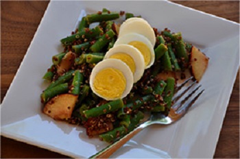 Green Bean, Egg and Quinoa Salad